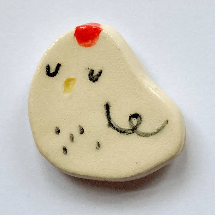 Keramisk kycklingmagnet för wholesale av Bish Please