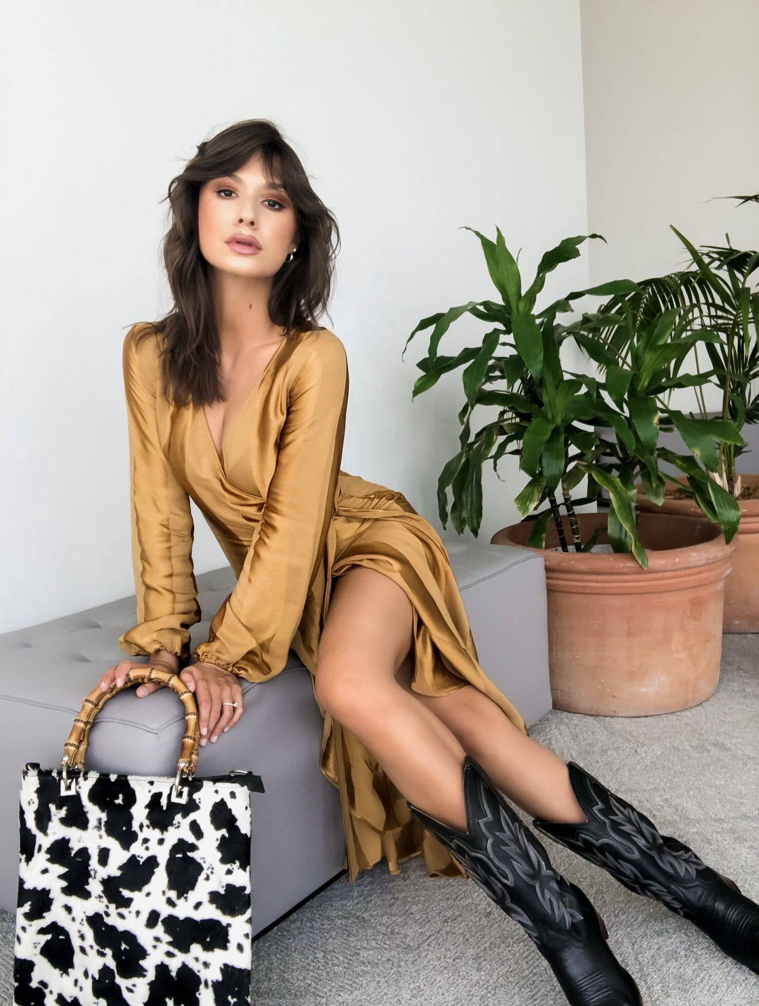 Tricolor Fur Giorgia Xl Tote & Over The Shoulder Handbag for wholesale on Faire2