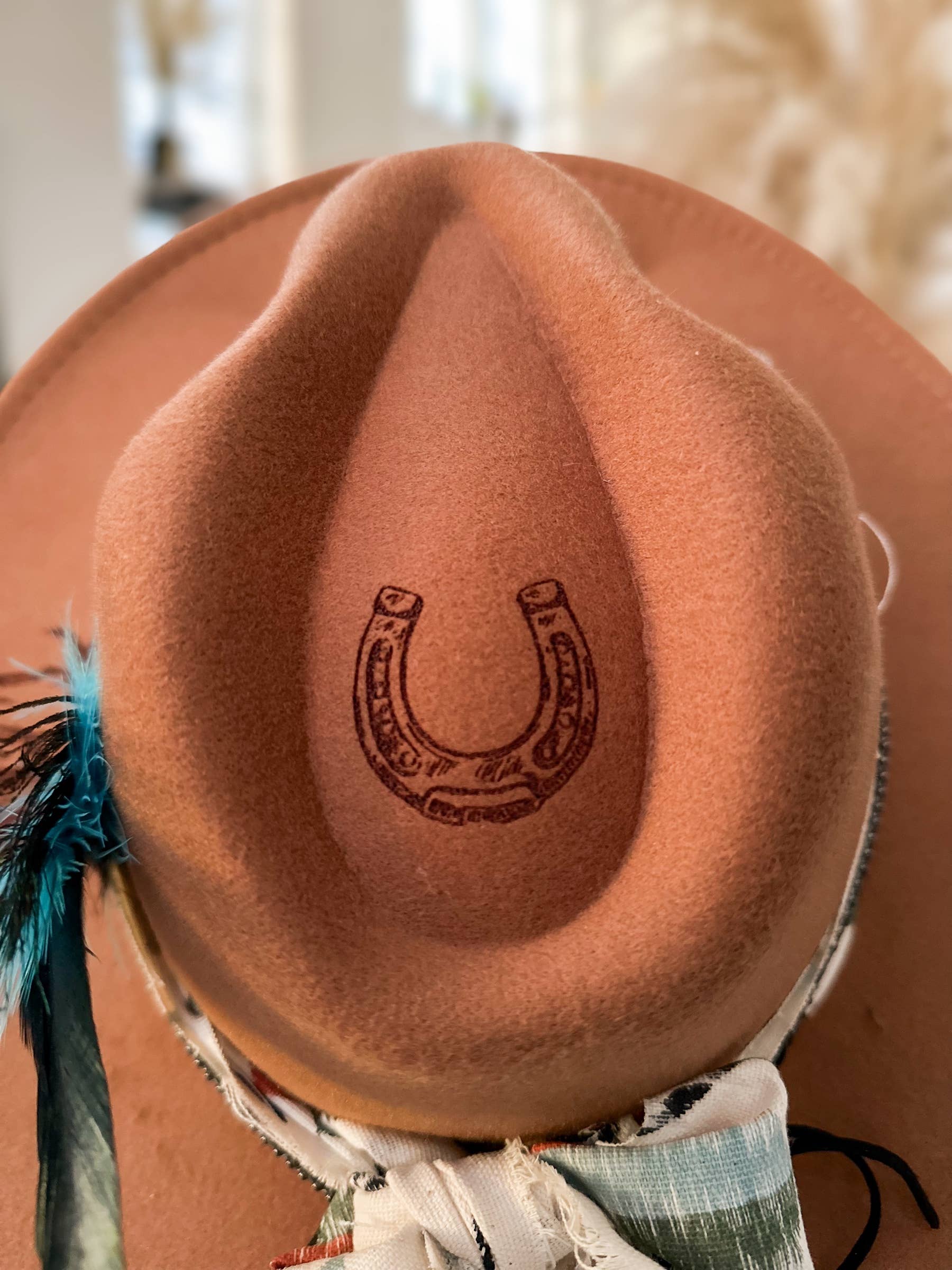 Wild Indigo - Wholesale Cowboy Hat - Women's - Horse Burned Hat Western Hat Equestrian Horseshoe7