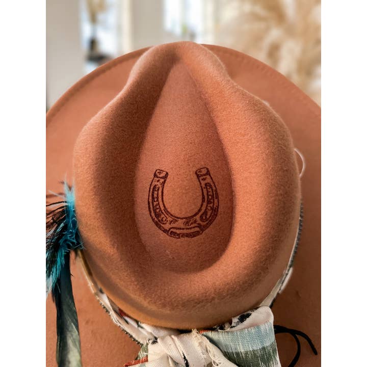 Wild Indigo - Wholesale Cowboy Hat - Women's - Horse Burned Hat Western Hat Equestrian Horseshoe7