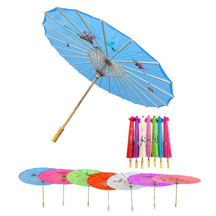 Traditionellt blommönstrat solskyddsparaply i oljetyg UM5044 (12 st) för wholesale av TAPA fashion