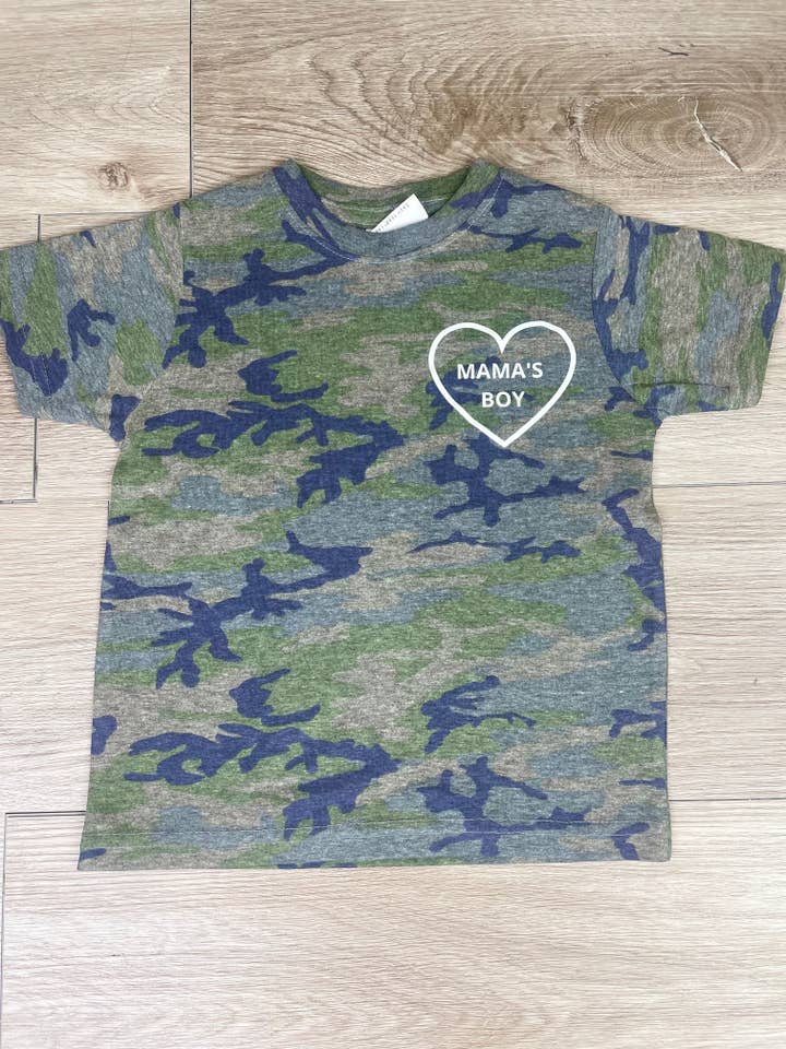 Mama's Boy Tee for wholesale by Charlie Rae