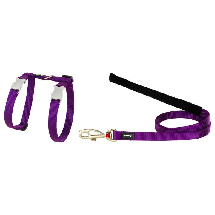 Ensemble harnais et laisse pour chat, violet classique pour la vente par Red Dingo Australia