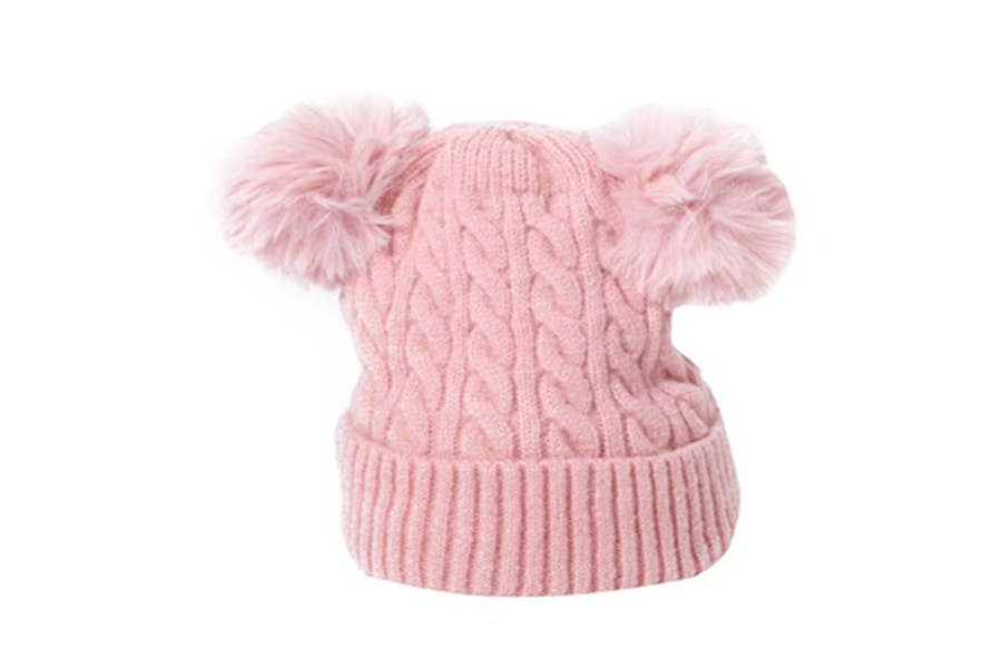 Nima Accessories Inc - Vente Bonnet – femme - Bonnet d'hiver pour femme avec pompon en fausse fourrure6