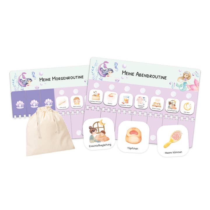 Routineplaner (Morgen & Abend) - Motiv Meerjungfrau für den Großhandel von Mal Mich Bunt