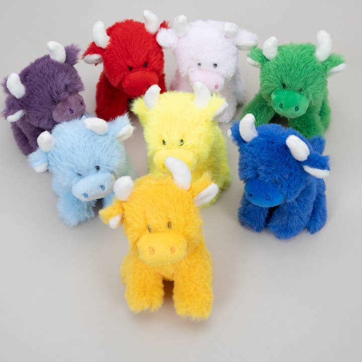 Jomanda Soft Toys & Accessories – wholesale Stuffed/plush toy – Kids & baby – Dark Blue Mini Highland COOllectible Cow Plush Toy 1