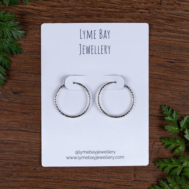 Fernery Designs - Wholesale Jewelry Stand & Display - Custom Printed Hoop Earring Display Cards with flaps & holes8