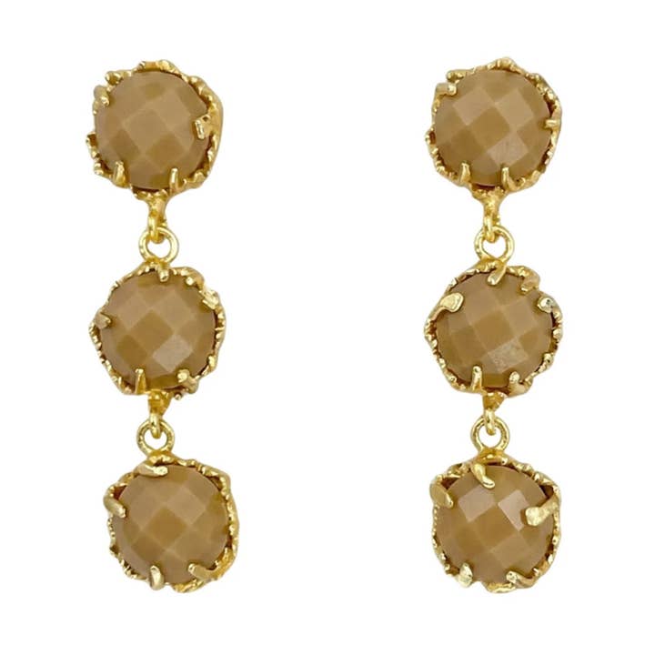 Limitierte Auflage Ohrringe Triologie Braun für den Großhandel von ACUS