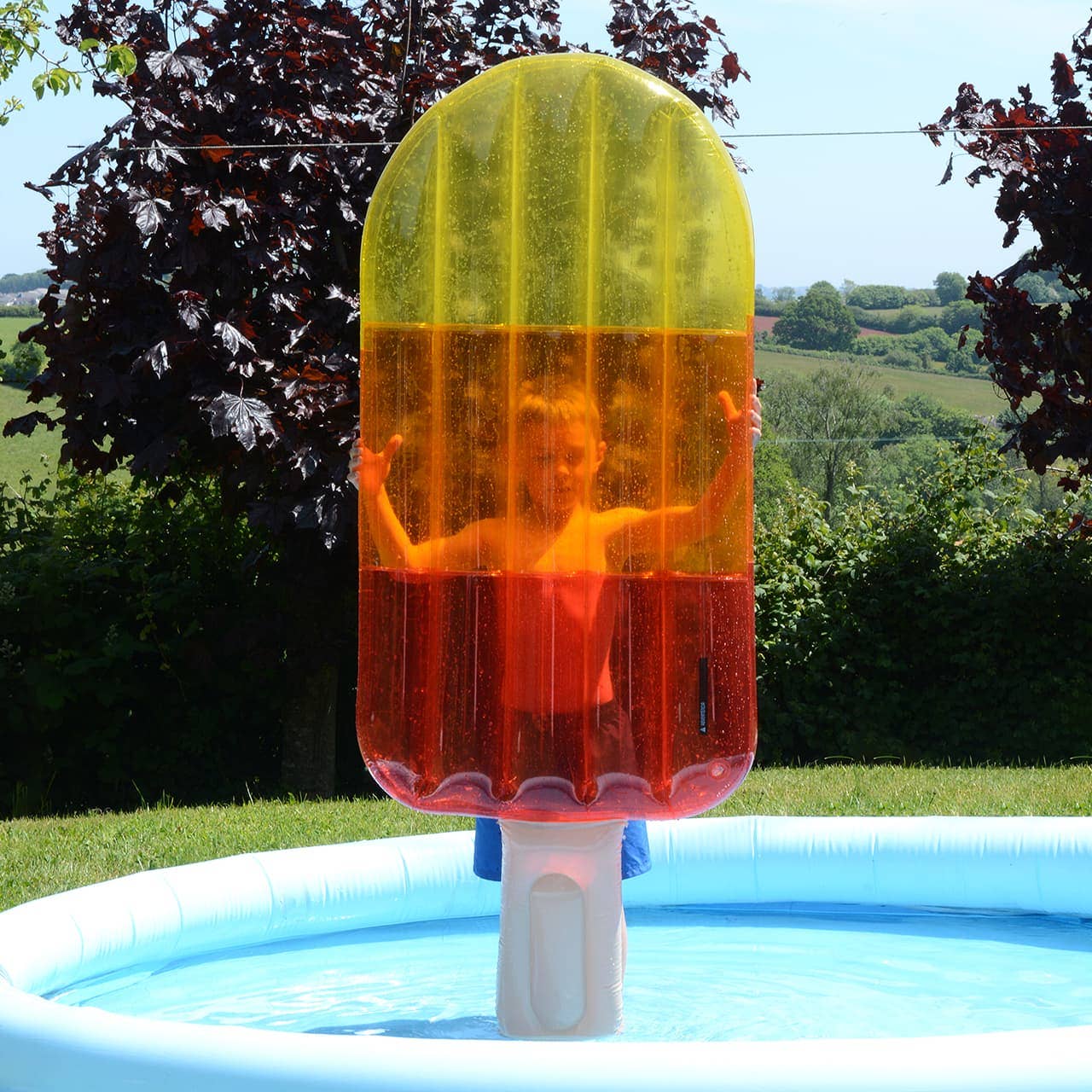 Wholesale Gifts Tomorrow – wholesale Inflatables – Giant Inflatable Ice Lolly Lounger (Transparent) Red, Yellow, Orange7