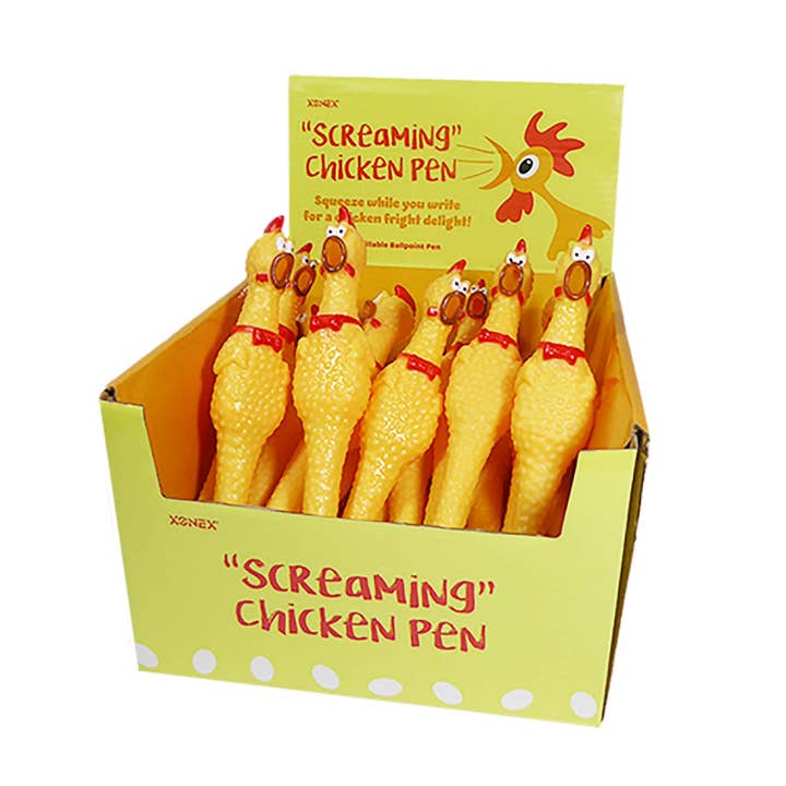 Xonex - Wholesale Pen - Screaming Chicken Pen 1 Display of 24 Pieces