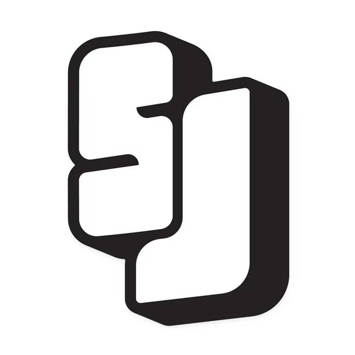 San Jose Initials Sticker - SJ for wholesale by Stuff Worldwide