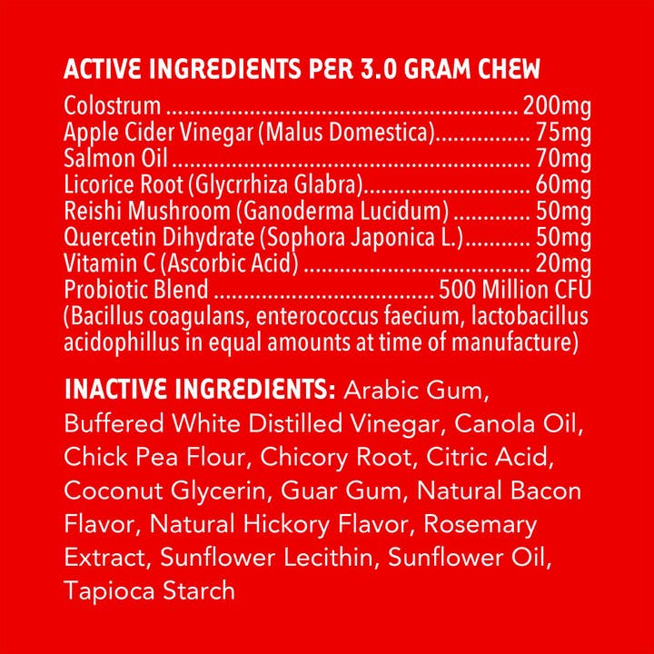 iHeartDogs.com – wholesale Pet supplement – Dog – iHeartDogs Allergy & Itch Relief Chews for Dogs with Salmon Oil, Quercetin, Colostrum, Antioxidants and Probiotics — 90 Count - Faire9