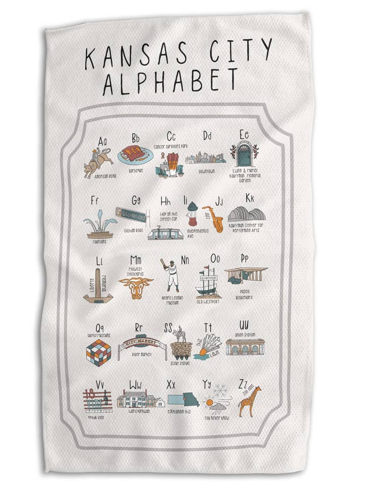 KC Alphabet 18x30 Work-Harder Double Sided Towel for wholesale by Absorb-Lumen