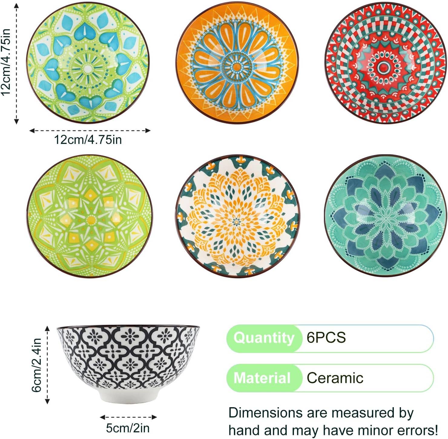 VIGOR - Wholesale Kom - Keramische rijstkommen, 10 oz Japanse stijl porseleinen dessert12