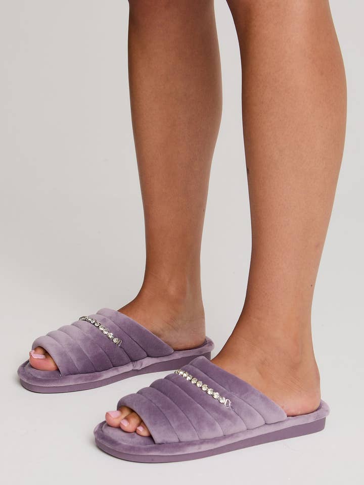 Lavendel Frankie gesteppter Pantoffel in Lavendel für den Großhandel auf Faire3