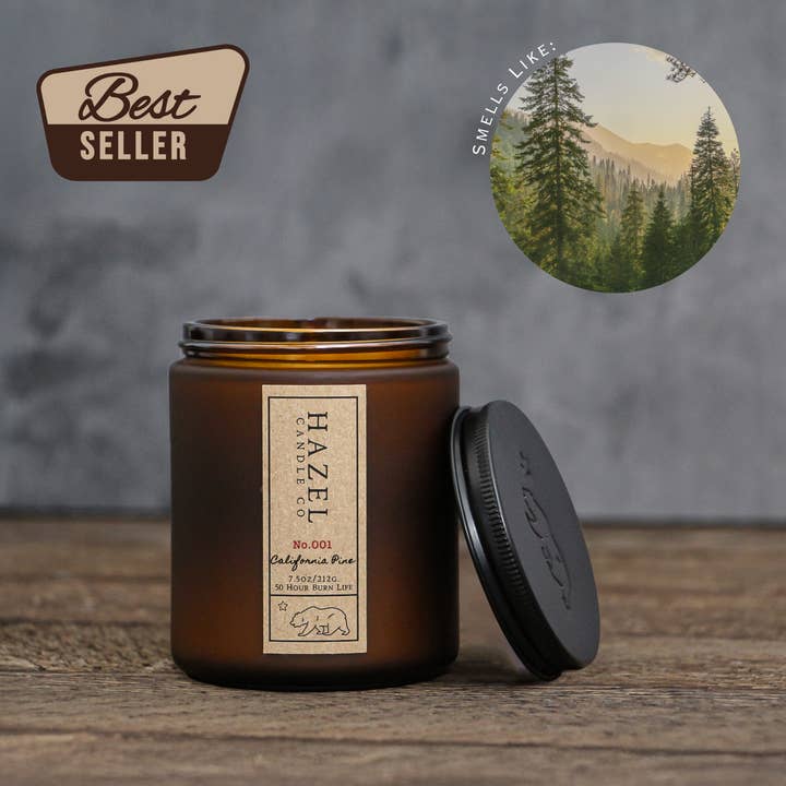 Californië-den geurige kokos-sojawas, niet-giftige kaars voor wholesale door Hazel Candle Co.