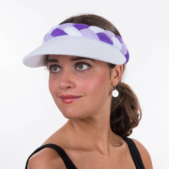 KaKyCo - Vente Visière – femme - Visières de soleil en tissu éponge tressé | BS-82395