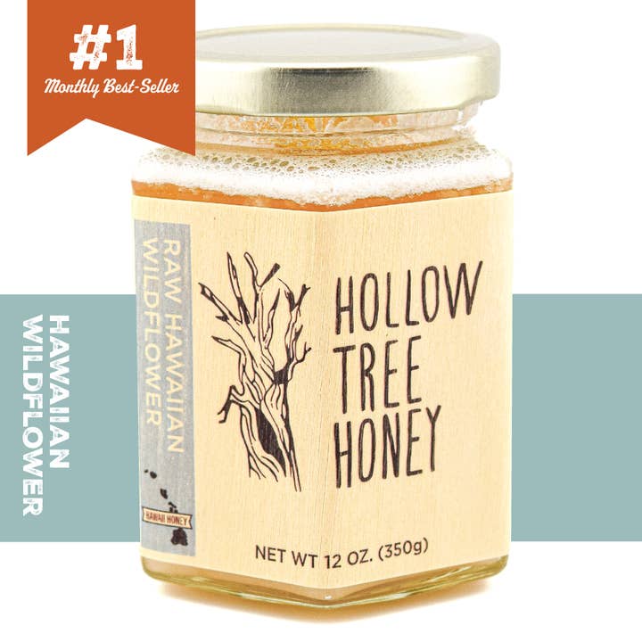 Hawaiian Wildflower Honey 12 oz. for wholesale by Hollow Tree Honey