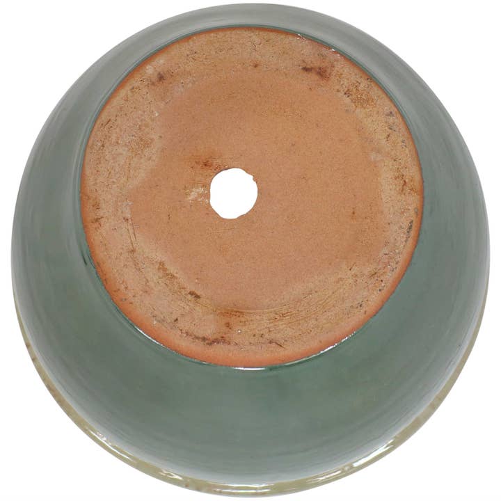 Sunnydaze Decor - Wholesale Plant Pot - 12 in Chalet Glazed Ceramic Planter - Seafoam - Set of 2