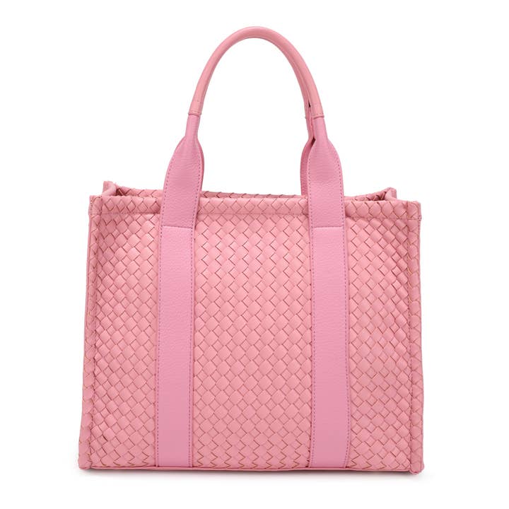 KAYLA+AVA - Wholesale Tote Bag - Women's - FLAMENCO WOVEN TOTE BAG WITH WALLET8