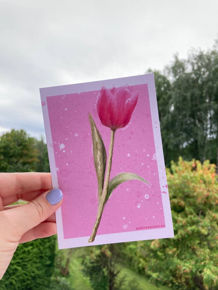 Ansichtkaart A6 # 0007 voor wholesale door Wildflower Oslo