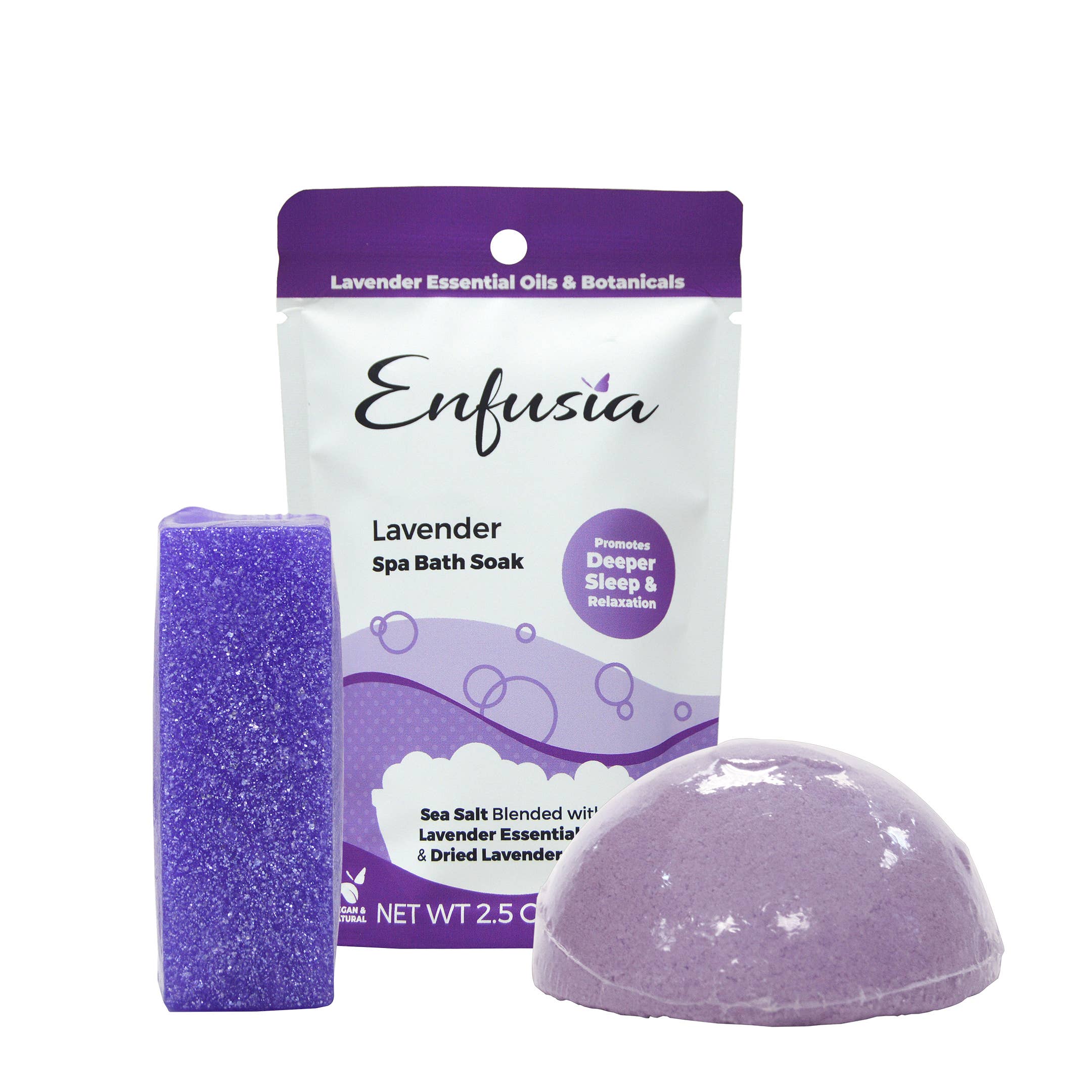 Enfusia - Wholesale Bath & Body Set - Salt, Soap, & Mini Gift Set - Lavender1