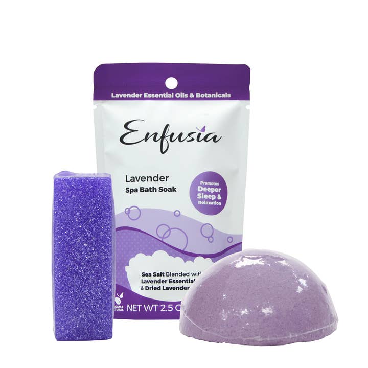 Enfusia - Wholesale Bath & Body Set - Salt, Soap, & Mini Gift Set - Lavender1