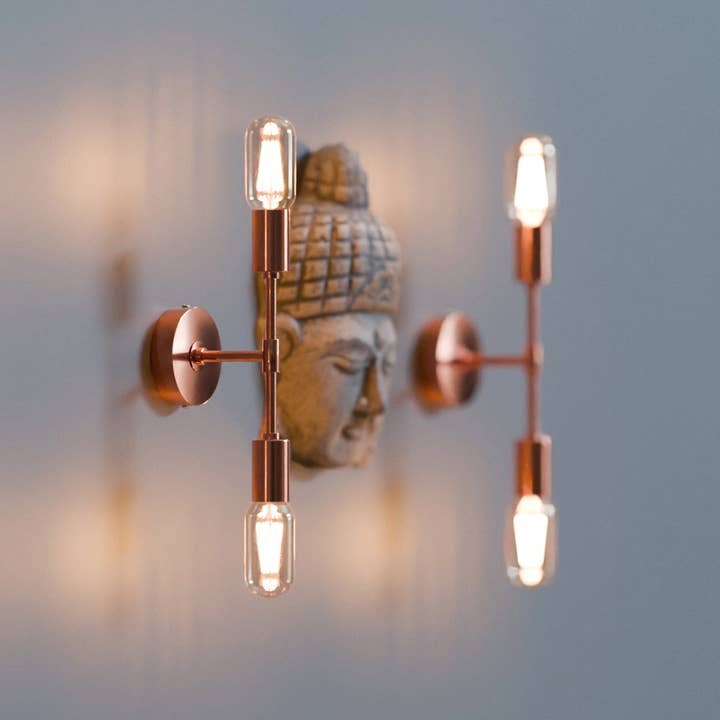 Ledsone - Vente Appliques - Applique Murale Moderne Minimaliste à 2 Lumières pour Salle de Bain~559314