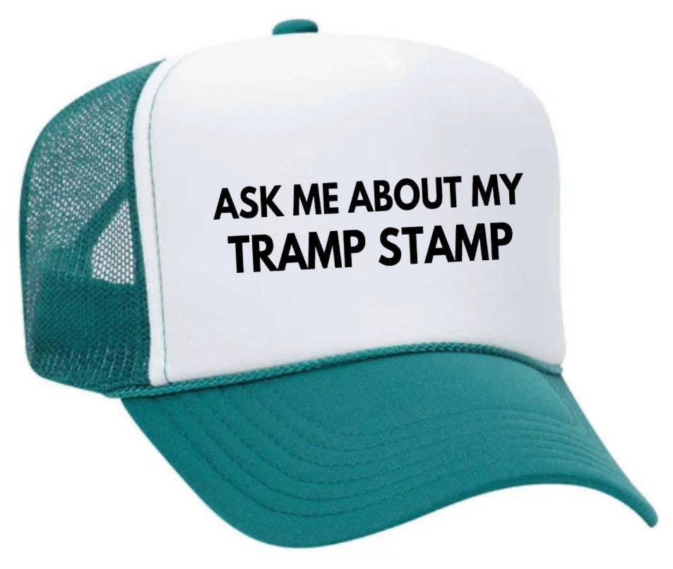 Inappropriate Trucker Hats – Engroshandel Trucker hat - Dame – Spørg mig om min Tramp Stamp Trucker Hat23