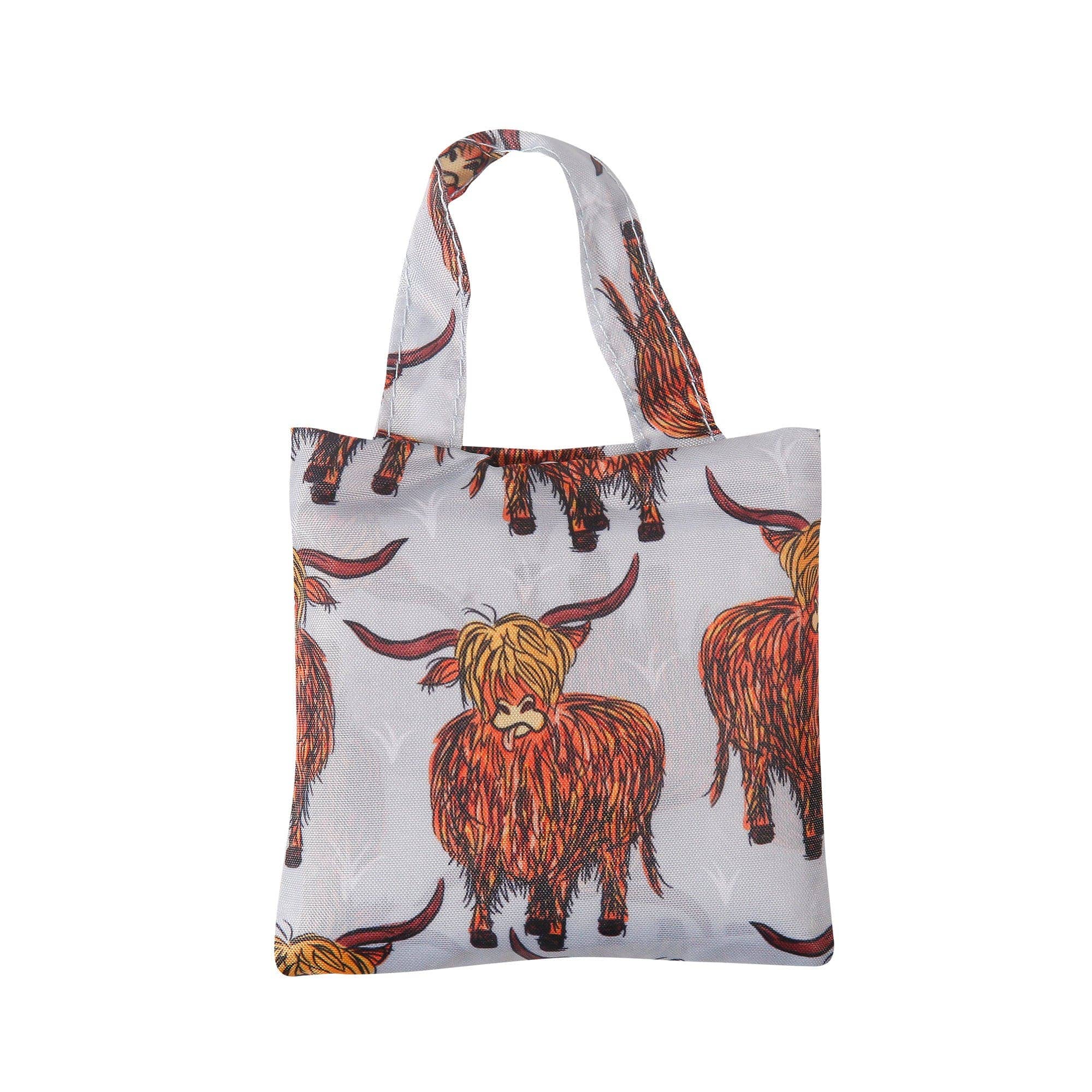 Eco Chic - Wholesale Grocery/Shopping Bag - Eco Chic Lightweight Foldable Shopping Bag Highland Cow7