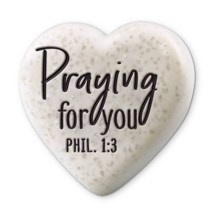 LCP Praying For You - Heart Stone for wholesale by Cottage Garden