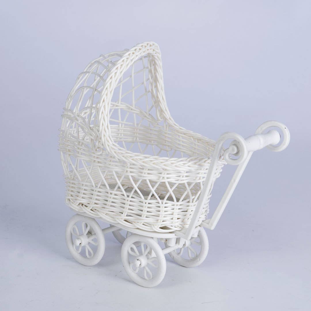 Poly Baby Buggy Basket Baby Shower Gift Basket Display for wholesale by Willow Group