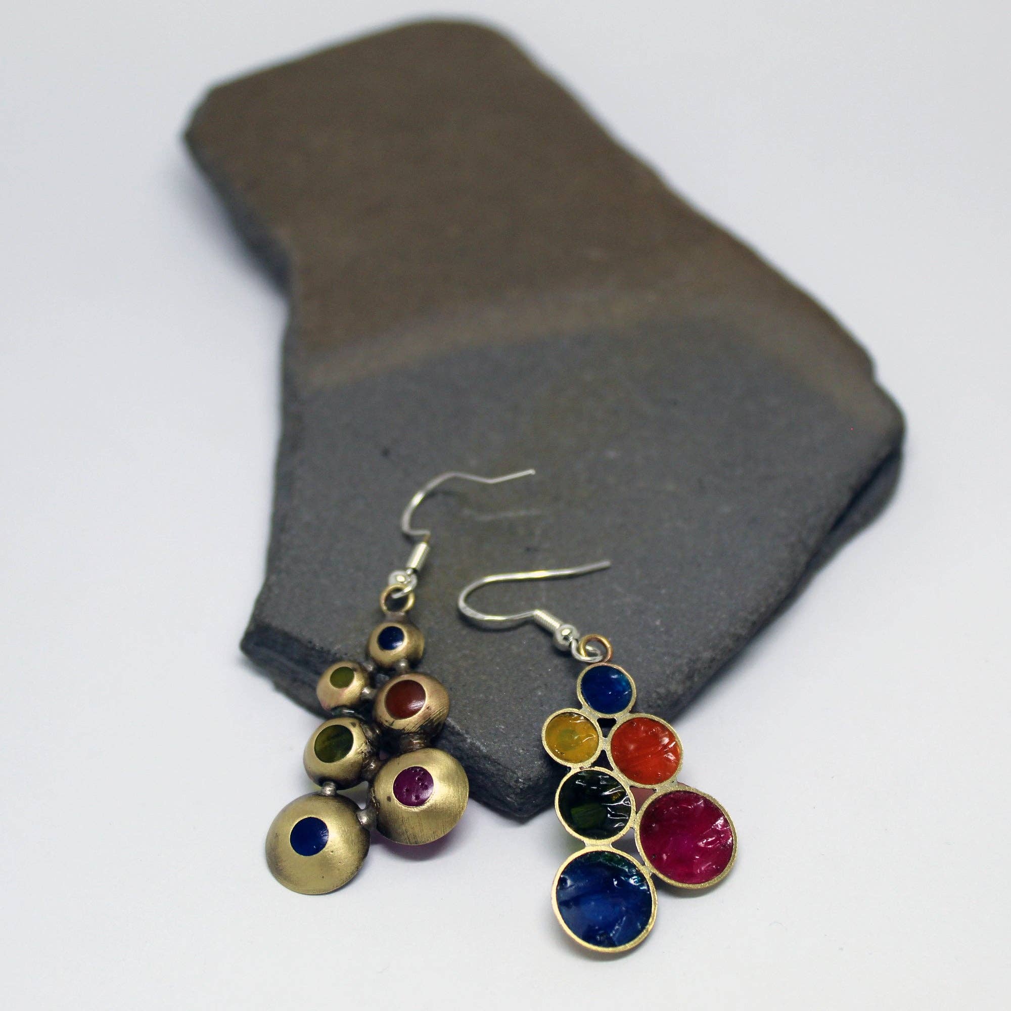 Plataica - Wholesale Dangle Earrings - Brass and 925 silver "Candy" earrings5