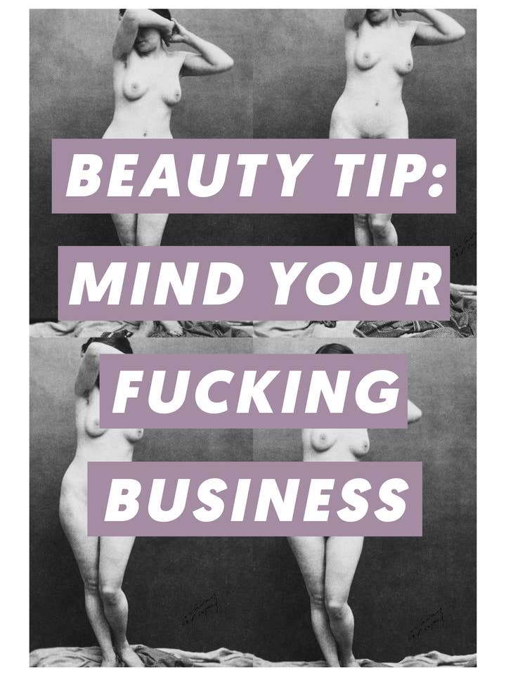 Beauty Tip Mind Your Business Art Print for wholesale by STUDIO DIMANCHE