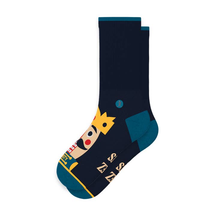 Shinesty, Inc - Wholesale Socks – Unisex - The Nut King | Nutcracker Heel Hammock™ Crew Socks1