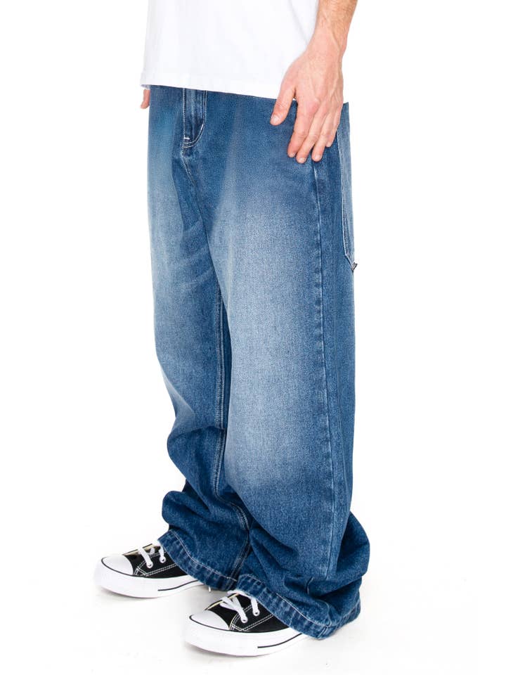 Victorious - Wholesale Jeans - Men's - DL981 Ultra Baggy Y2K Wide-Leg Denim Jeans8