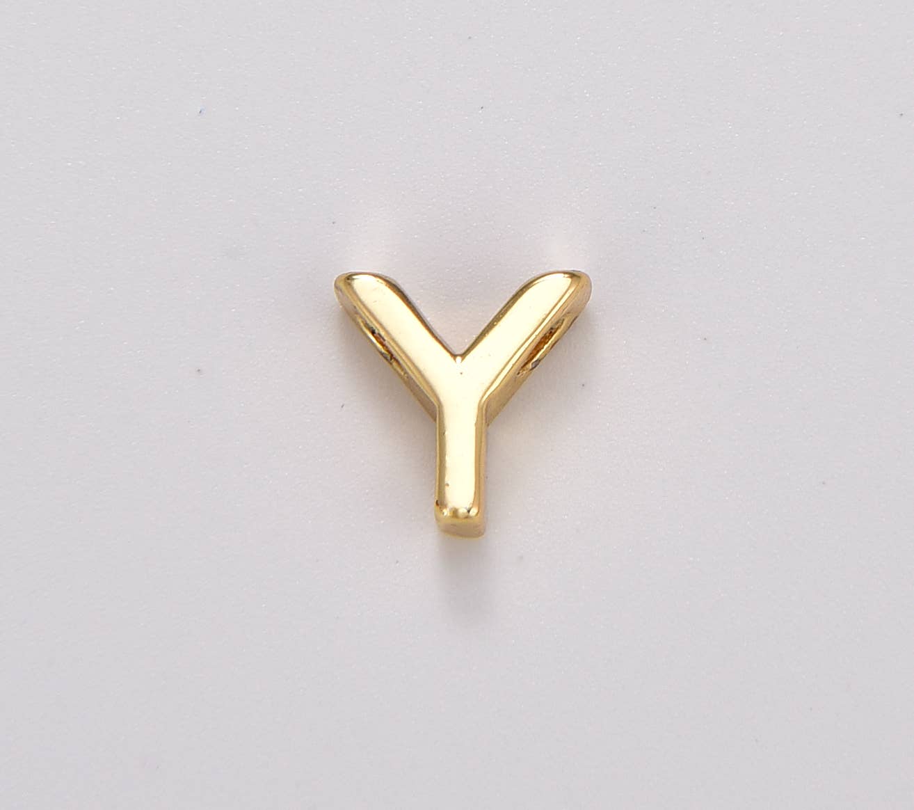 Beads Creation - Wholesale Individuele bedel/hanger - 18K verguld alfabet letter initiale monogram hanger25