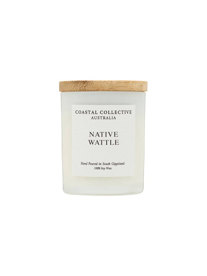 NATIVE WATTLE MINI JAR CANDLE for wholesale by Coastal Collective Australia
