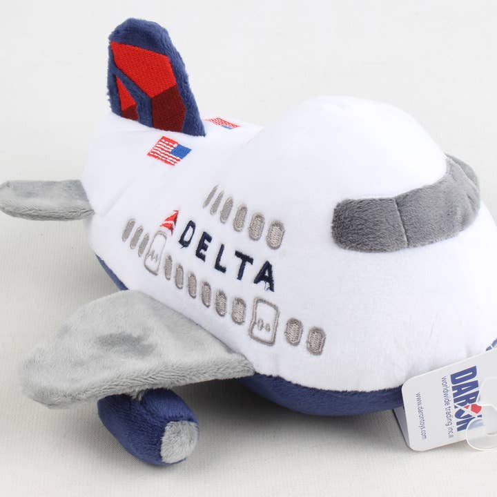 Aeroplano di peluche Delta Airlines MT005-1 di Daron Toys. per la vendita all'ingrosso da parte di Daron Worldwide Trading