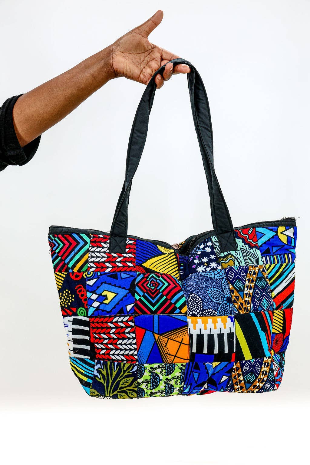 Gitzell FairTrade - Vente Tote bag – femme - Sac fourre-tout en patchwork3