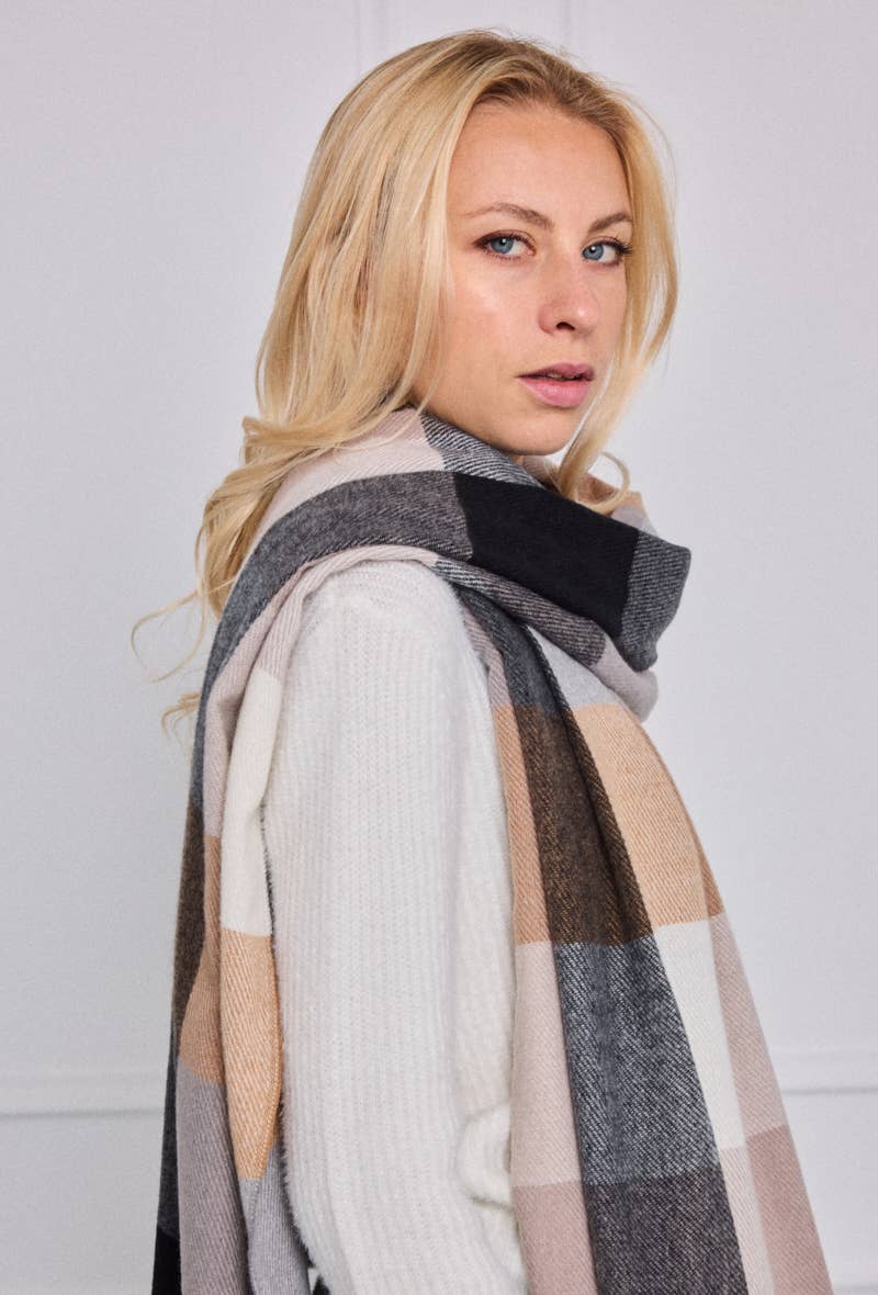 BYREN | ÉLINE L'ATELIER – Großhandel Schal – Damen – Karierter Schal FL208DF3