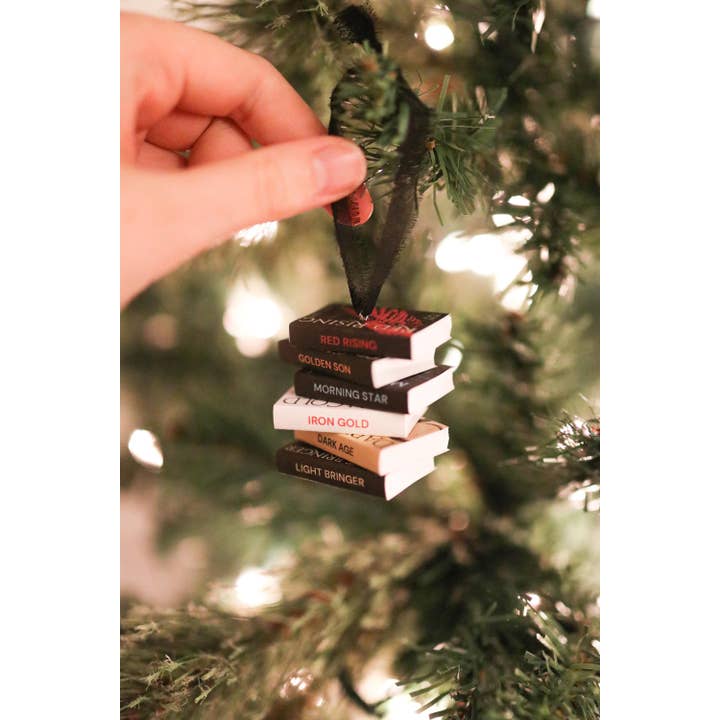 The Sticker Shop - Wholesale Ornament - Pierce Brown Mini Book Stack Ornament1