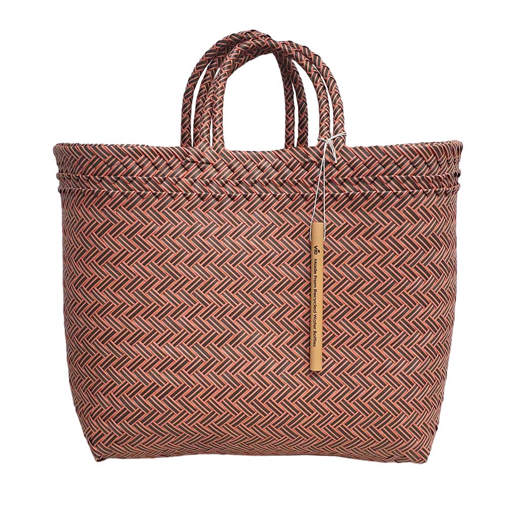 VIE - Wholesale Beach Bag - Recycled Plastic Woven Beach/Tote Bag0