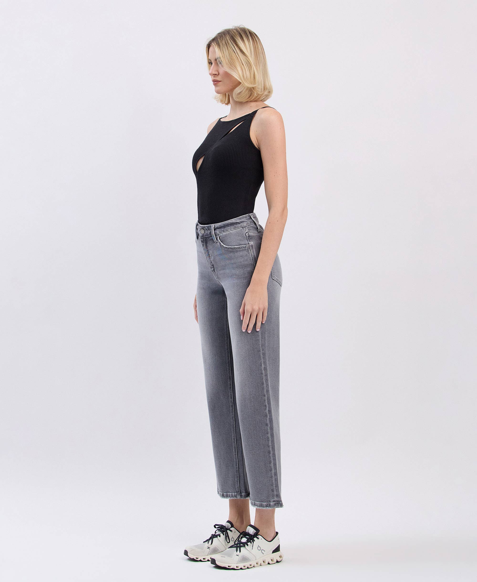 RIVER EDEN HIGH RISE ANKLE SLIM WIDE LEG JEANS T6296N for wholesale on Faire7