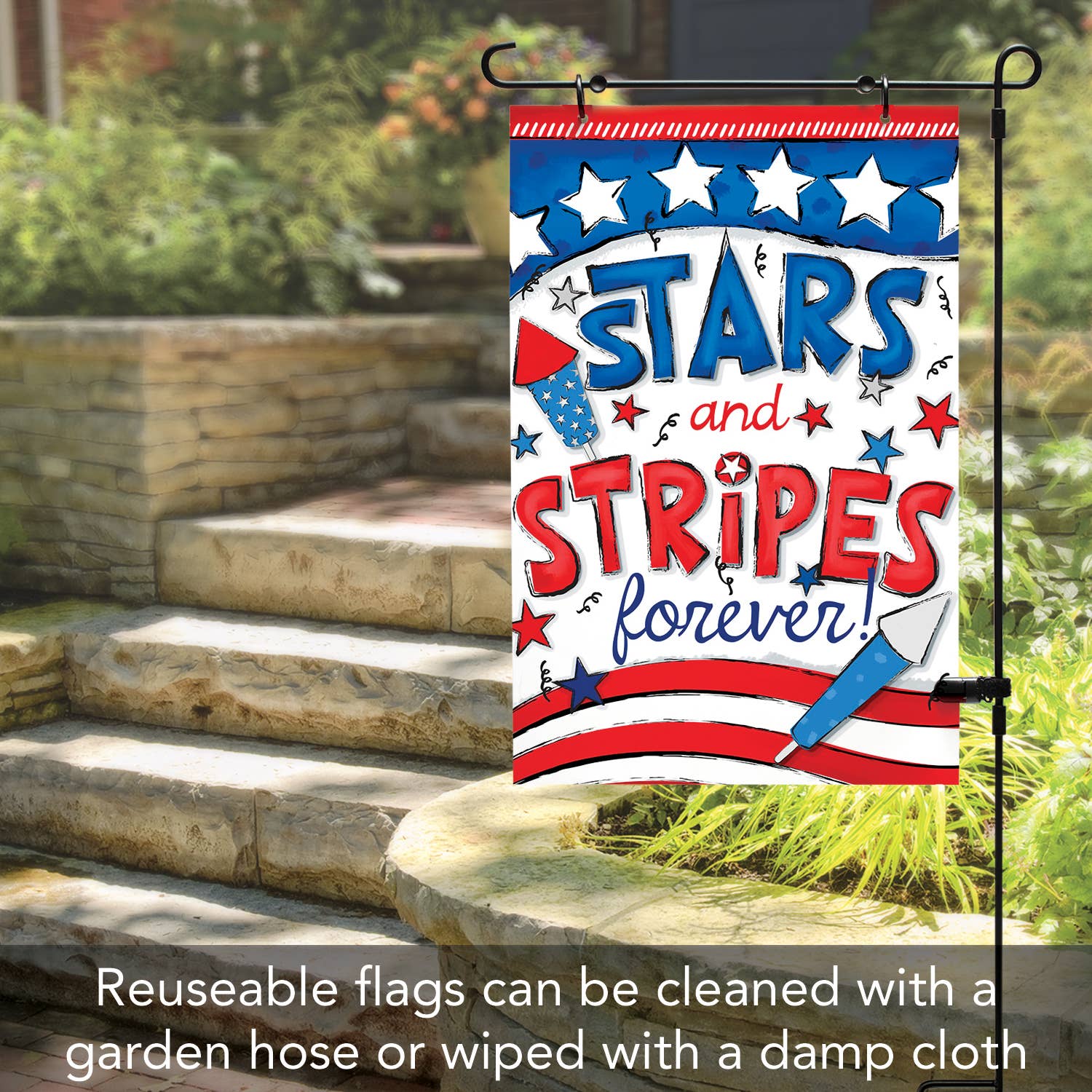 Conimar Promotions - Wholesale Flag - "4th of July" Reversible Multi-Image Garden Flag7