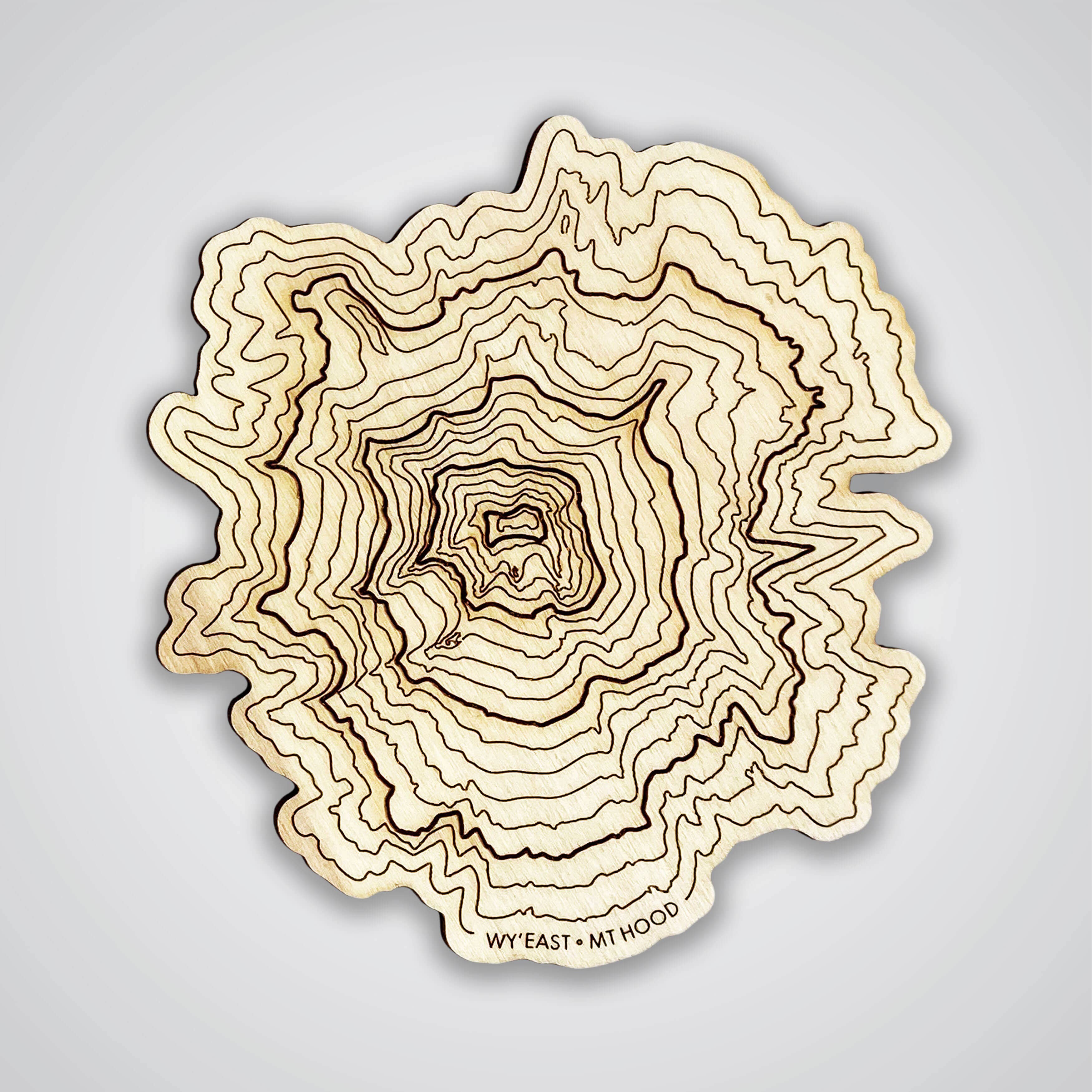 SML | Simple Modern Living - Wholesale Coasters - Mt Hood Topography Coaster - Single1