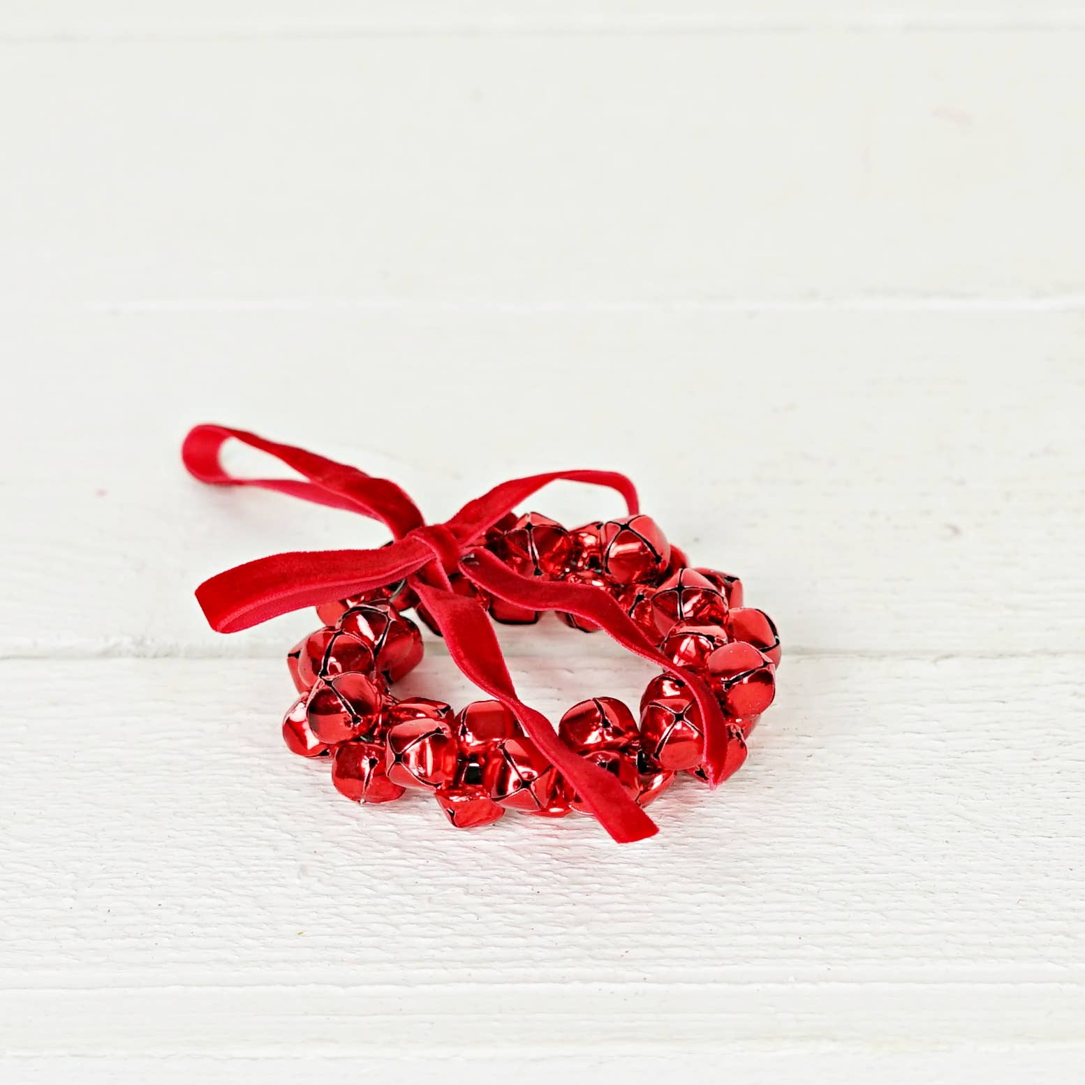 Impressive Enterprises, Inc. - Wholesale Christmas Decoration - 32375- 4in(2.5) Loop Ring-Red Metalic Bell-2