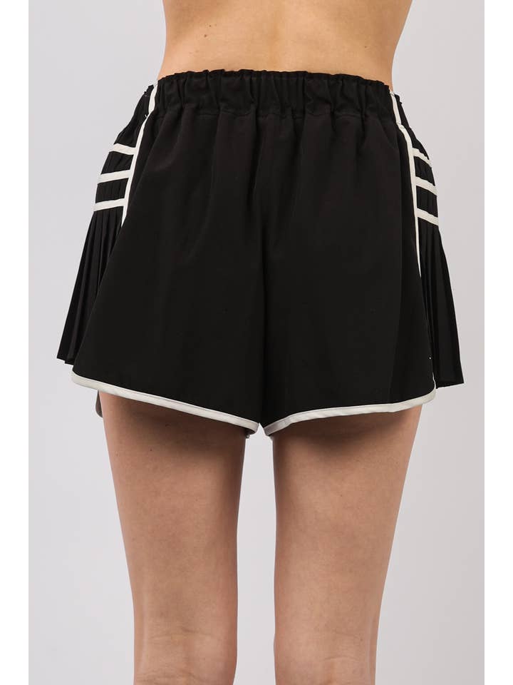 VERY J - Wholesale Athletic Shorts - Women's - NP70305-Side Pleated Detail Activewear Shorts12