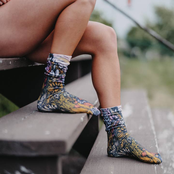 Flower Meadow Unisex Socks for wholesale by The Montana Scene