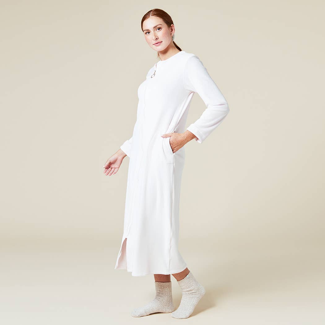 Softies - Vendita all'ingrosso Vestaglia - Donna - Vestaglia da donna Serenity con zip e scollo a cuore12